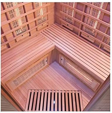 Le meilleur prix Infrarotsauna Spectra 3C Eckkabine | Hochwertige 3-Personen Infrarot-Sauna mit Quarz- und Magnesiumstrahlern | Full Spectrum Dual Healthy Wärme | Kanadisches Holz | LED-Farbtherapie & Digitale Steuerung