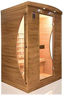 Le meilleur prix Infrarotsauna Spectra 2 Personen | Dual Healthy Quarz- und Magnesiumstrahler | Full Spectrum Infrarotkabine mit Farbtherapie, LED & Digitalsteuerung | Fichtenholz Heimsauna Premium