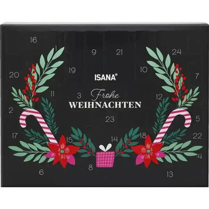 ISANA Beauty Adventskalender 2025 mit 24 exklusiven Pflege-Highlights für Haut, Bodylotion, Shampoo, Masken, Peelings, Frauen und Damen ( Wert 100€ )
