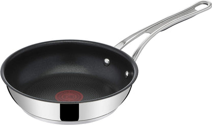 Tefal E30602  Jamie Oliver Cook's Classic Pfanne 20 cm |Edelstahl mit Titanium 3X Antihaftversiegelung, Thermo-Signal™, Induktionsgeeignet, Ofenfest bis 210°C, Ergonomischer Edelstahlgriff mit Silikoneinlage