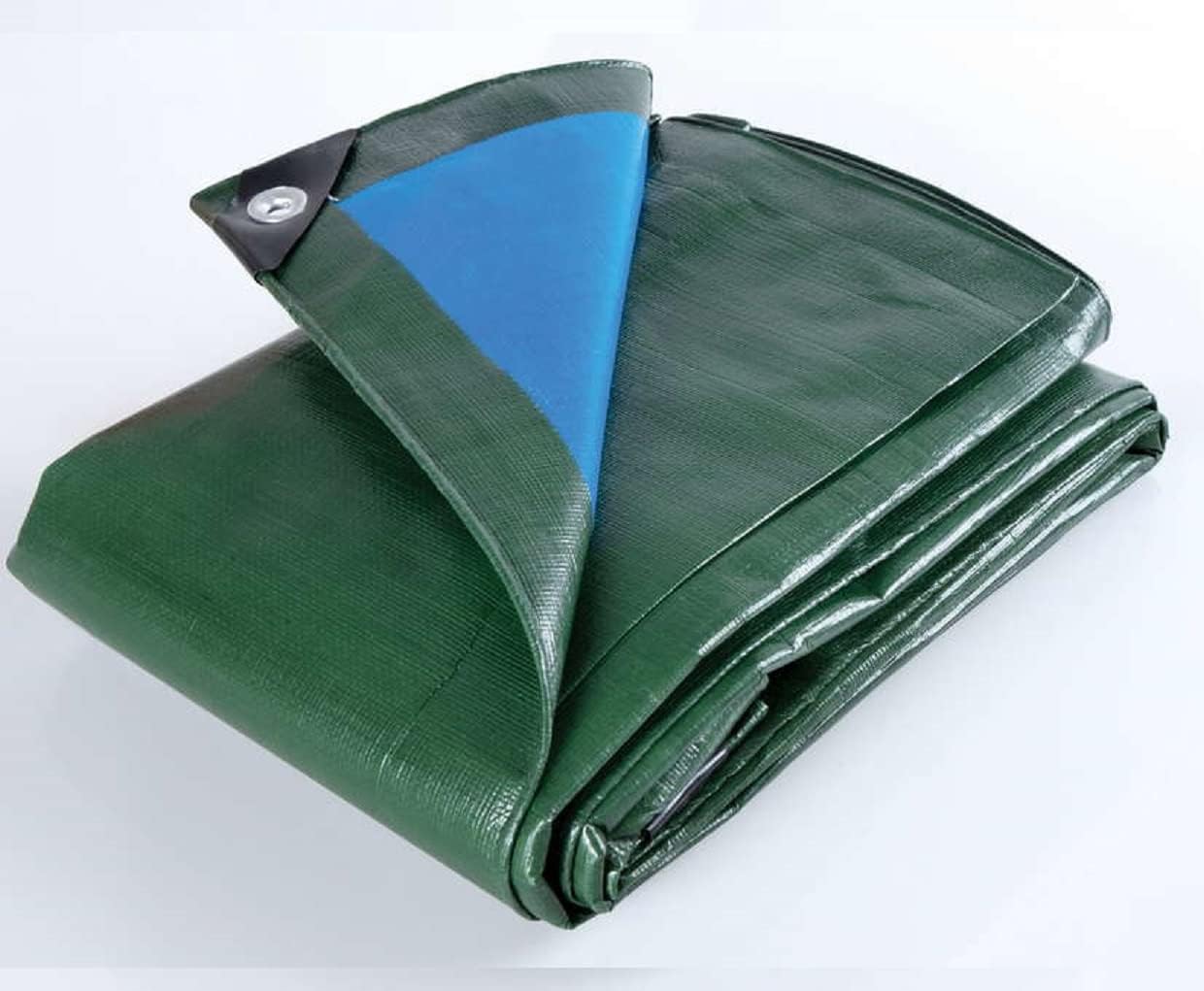 JUNG Abdeckplane Wasserdicht 180g/m² 1,5m x 5m UV-beständig witterungsfest reißfest Plane grün blau Gewebeplane Outdoor Schutzplane Abdeckung Campingplane Bootsplane Anhängerplane 7,5m²