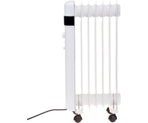 JUNG BELLUS1500 mobiler Ölradiator 1500W – Tragbarer elektrischer Heizkörper mit 3 Heizstufen, 7 Rippen, leise & energiesparend, mit Thermostat und Sicherheitsfunktionen für Innenräume bis 20 m²