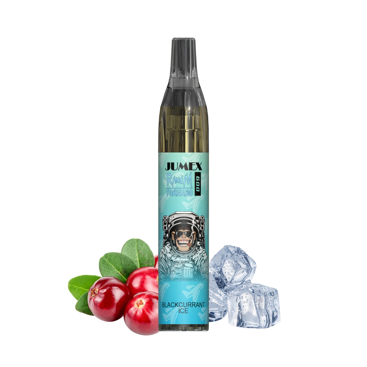 JUNG Jumex 600 Blackcurrant Ice Vape mit Nikotin, Einweg E-Zigarette, 600 Züge, Schwarze Johannisbeere, Eis, Einweg Verdampfer, fruchtig, erfrischend, LED-Beleuchtung, sofort einsatzbereit, Nikotinverdampfer