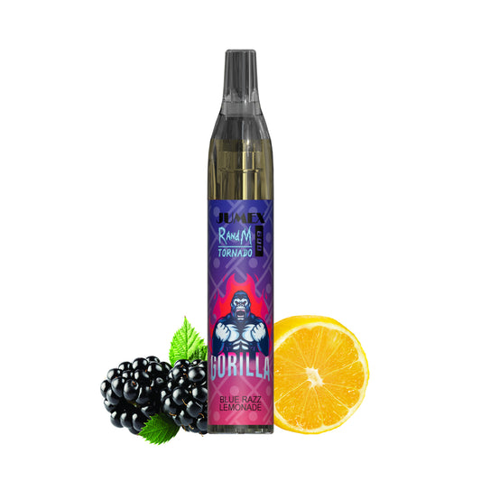 JUNG Jumex 600 Bluerazz Lemonade Vape mit Nikotin, Einweg E-Zigarette, 600 Züge, Blaue Himbeere, Limonade, Einweg Verdampfer, fruchtig, erfrischend, LED-Beleuchtung, sofort einsatzbereit, Nikotinverdampfer