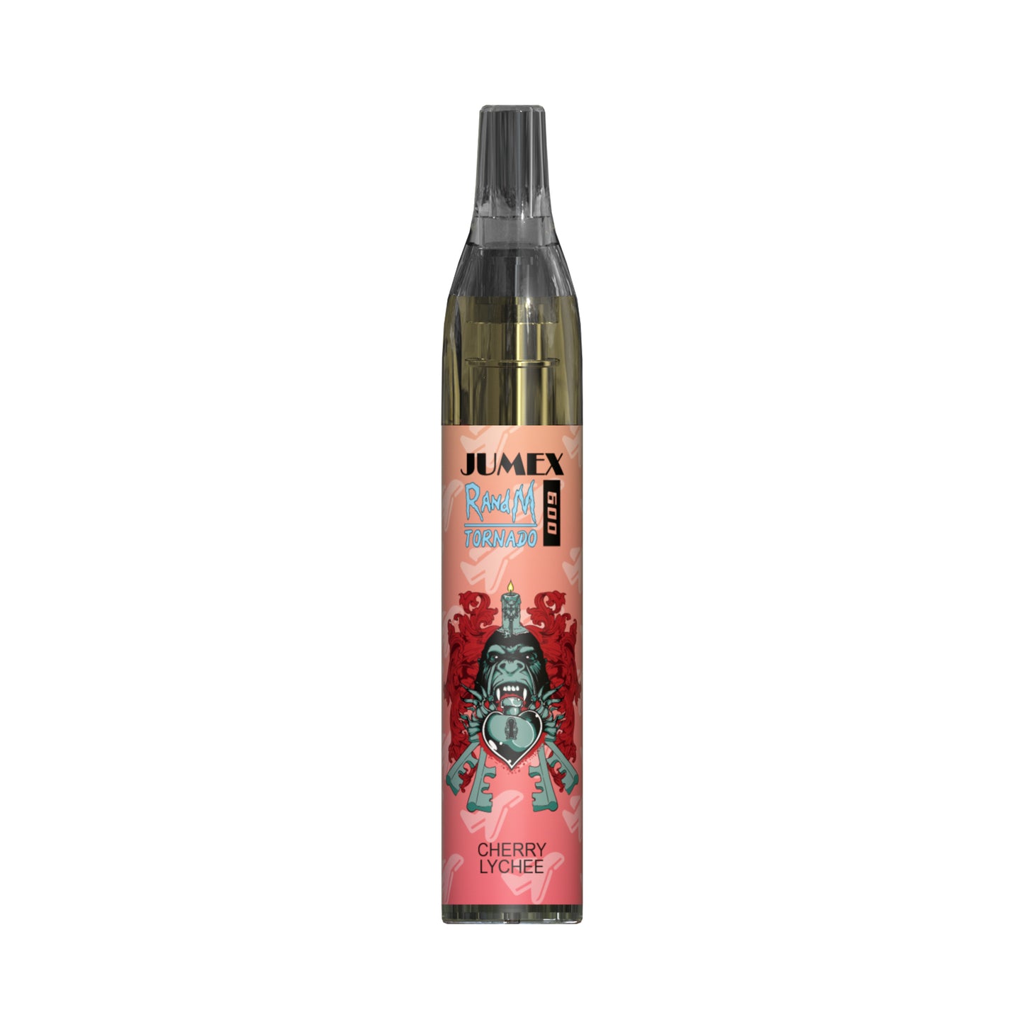JUNG Jumex 600 Cherry Lychee Nikotin Vape Einweg E-Zigarette mit intensivem Fruchtgeschmack & LED | 600 Züge | 2 ml Liquid | Zugautomatik | Nikotinsalz E-Dampfer