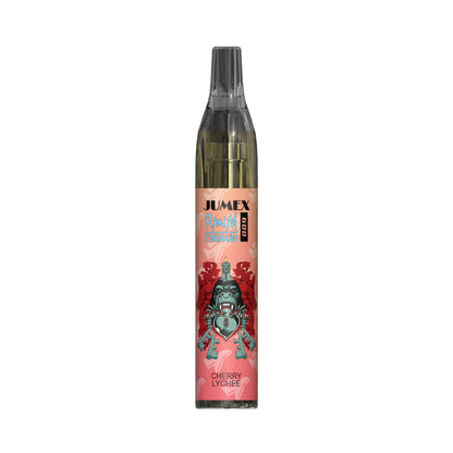 JUNG Jumex 600 Cherry Lychee Nikotin Vape Einweg E-Zigarette mit intensivem Fruchtgeschmack & LED | 600 Züge | 2 ml Liquid | Zugautomatik | Nikotinsalz E-Dampfer