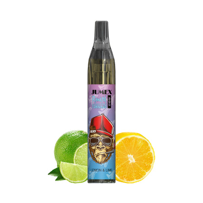 JUNG Jumex 600 Lemon & Lime Vape mit Nikotin Einweg 600 Züge Erfrischender Zitrusgeschmack mit Zitrone und Limette, Einweg-Verdampfer, LED Farbwechsel, mit Kindersicherung, Nikotin für intensives Dampfen, ohne Nachfüllung.