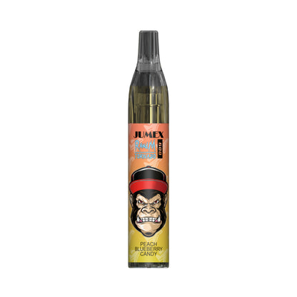 JUNG Jumex 600 Peach Blueberry Candy Vape mit Nikotin Einweg Verdampfer 600 Züge Pfirsich, Blaubeere, Bonbon Nikotin LED Farbanzeige Kindersicherung Kompakt und sicher, Einweg E-Zigarette, ohne Nachfüllung