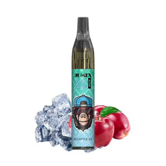 JUNG Jumex 600 Red Apple Ice Vape mit Nikotin – Einweg E-Zigarette mit 600 Zügen, kühles Apfelaroma, sofort einsatzbereit, kompakt, mit Kindersicherung