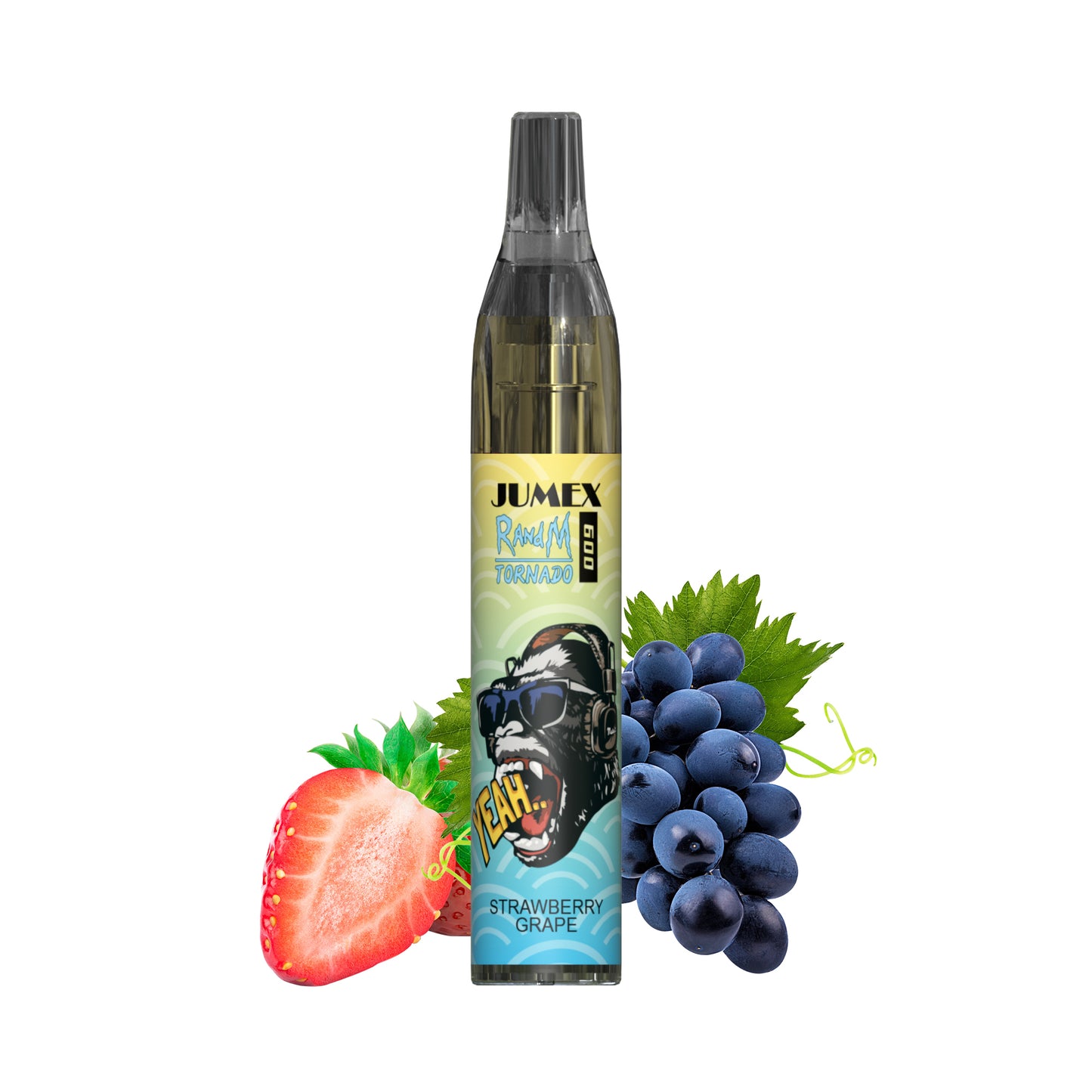 JUNG Jumex 600 Strawberry Grape Vape Nikotinfrei Einweg 600 Züge, Erdbeer und Trauben Geschmack, Frisches Dampfen, Einweg E-Zigarette, Drahtspule Heizkern, LED Farbanzeige, Kein Nachfüllen erforderlich, 600 Züge