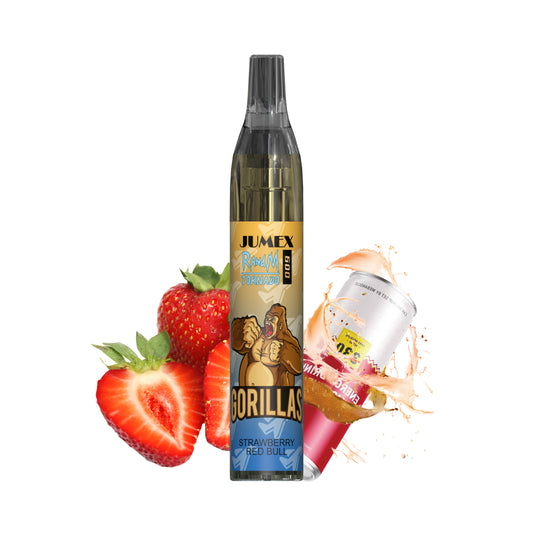 JUNG Jumex 600 STRAWBERRY REDBULL Vape – Einweg E-Zigarette mit Nikotin 20 mg – 600 Züge – Fruchtiger Erdbeer-Energy-Geschmack – Sofort einsatzbereit, stylisch & aromatisch
