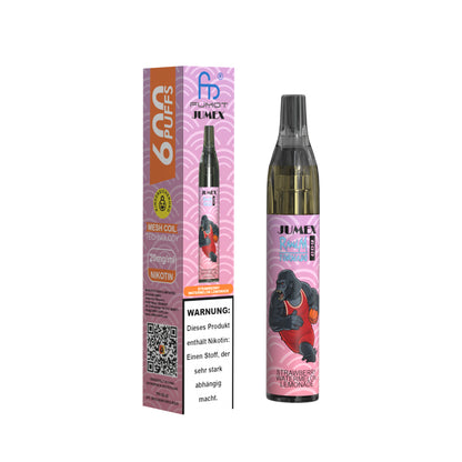 JUNG Jumex 600 STRAWBERRY WATERMELON LEMONADE Vape – Einweg E-Zigarette mit Nikotin 20 mg – 600 Züge – Fruchtig frische Erdbeer-Wassermelonen-Limonade – Sofort einsatzbereit