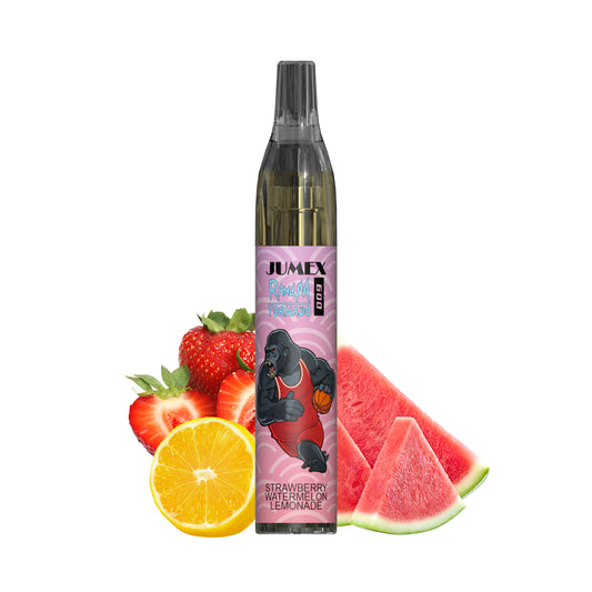 JUNG Jumex 600 STRAWBERRY WATERMELON LEMONADE Vape – Einweg E-Zigarette mit Nikotin 20 mg – 600 Züge – Fruchtig frische Erdbeer-Wassermelonen-Limonade – Sofort einsatzbereit