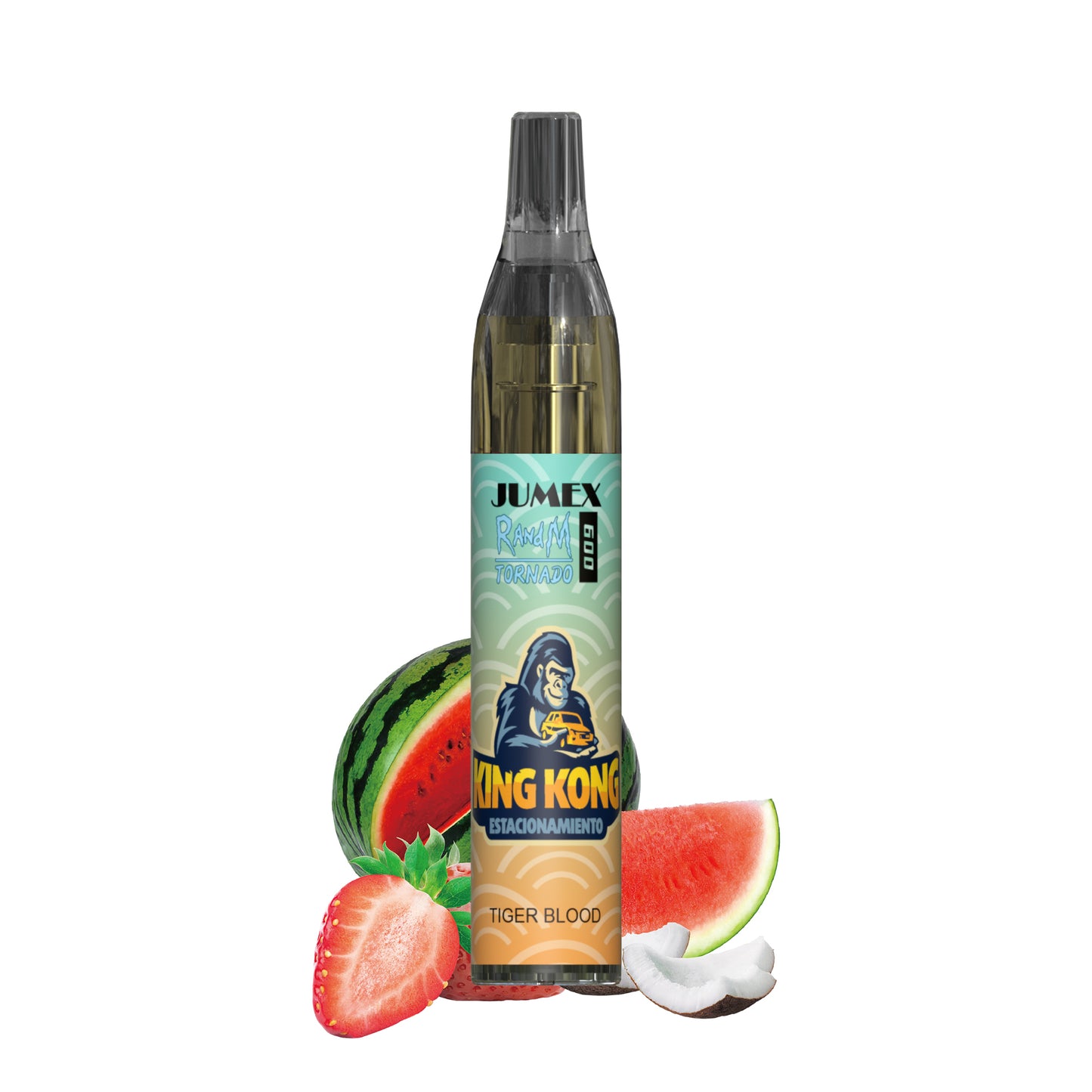 JUNG Jumex 600 TIGER BLOOD Vape – Einweg E-Zigarette mit Nikotin 20 mg – 600 Züge – Tropische Fruchtmischung mit süß-würziger Note – Sofort einsatzbereit