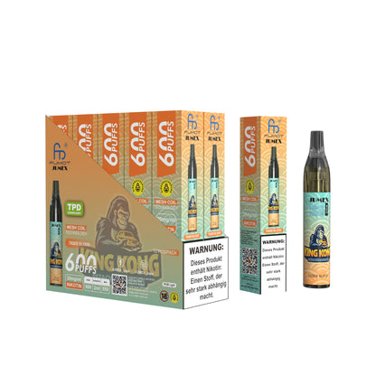 JUNG Jumex 600 TIGER BLOOD Vape – Einweg E-Zigarette mit Nikotin 20 mg – 600 Züge – Tropische Fruchtmischung mit süß-würziger Note – Sofort einsatzbereit