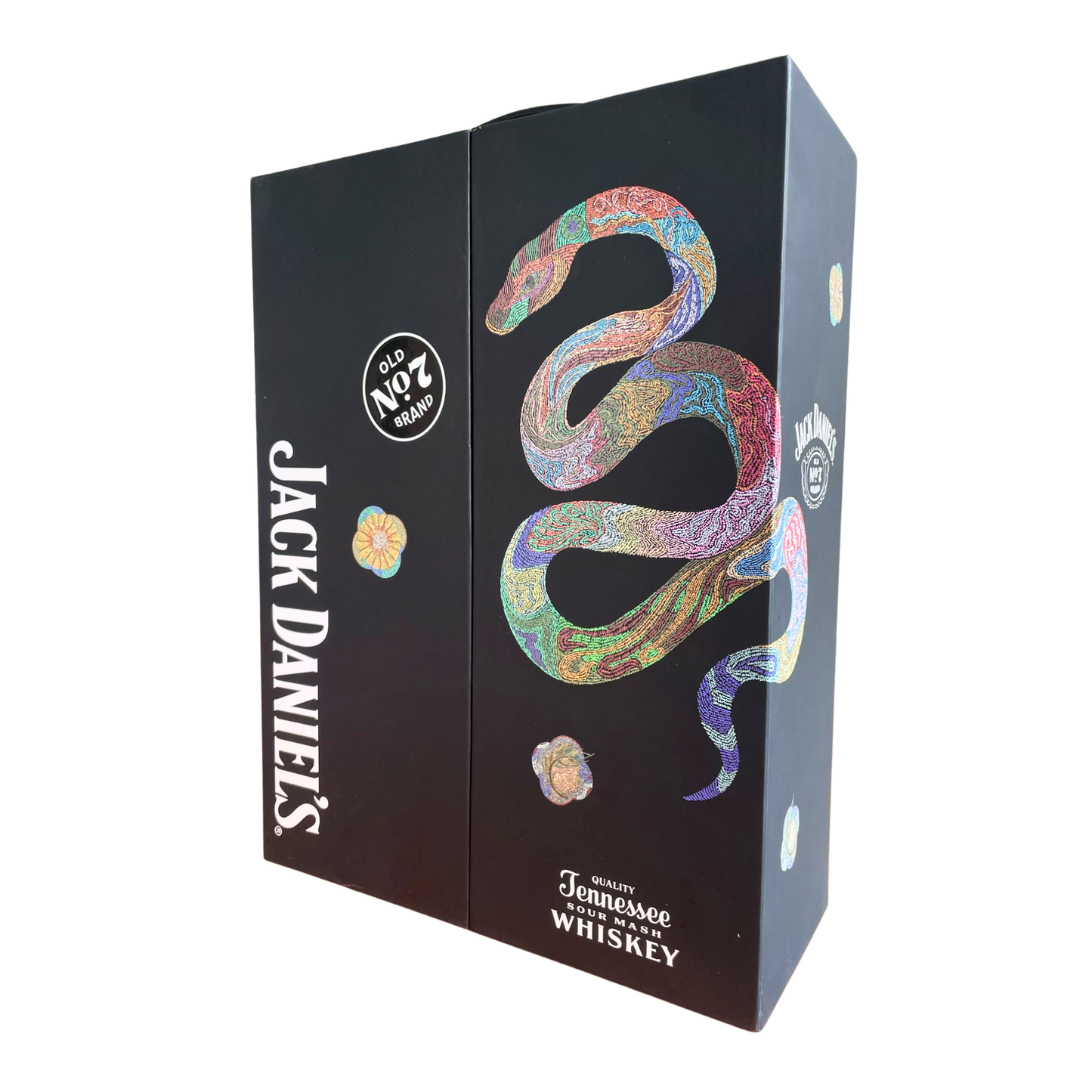 Jack Daniels Old No.7 2 x 0,5L Whiskey Geschenkbox 40% Vol Whisky - China Year Of The Snake 2022 - Limited China Edition 2022 - Sammler Whiskey Set