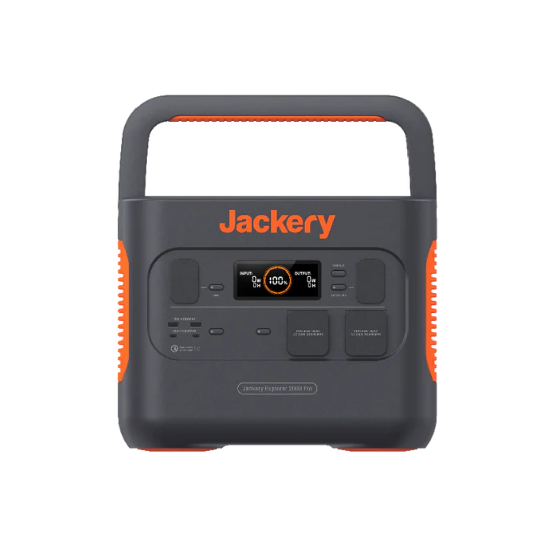 Jackery Explorer 2000 Pro Tragbare Powerstation 2160Wh 2200W Mobile Energiestation Notstromaggregat Outdoor Generator Lithium-Akku Solar- und Netzbetrieb Stromspeicher Powerbank