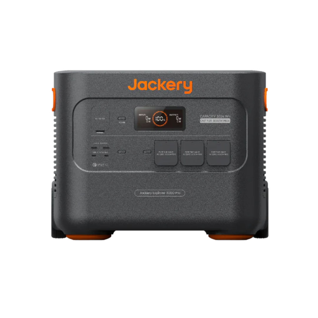 Jackery Explorer 3000 Pro Tragbare Powerstation mit 3024Wh Akku – Mobiler Notstrom Generator, 3000W Dauerleistung, Solarbetriebener Lithium-Ionen Energiespeicher für Camping und Zuhause