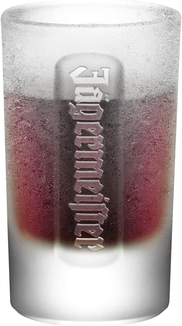 Jägermeister Milchglas Shotglas 2cl Set – 6er Pack stabile, spülmaschinenfeste Schnapsgläser für Jägermeister und Likör, perfekt geeicht, schwer und langlebig für professionelle Bar und Party