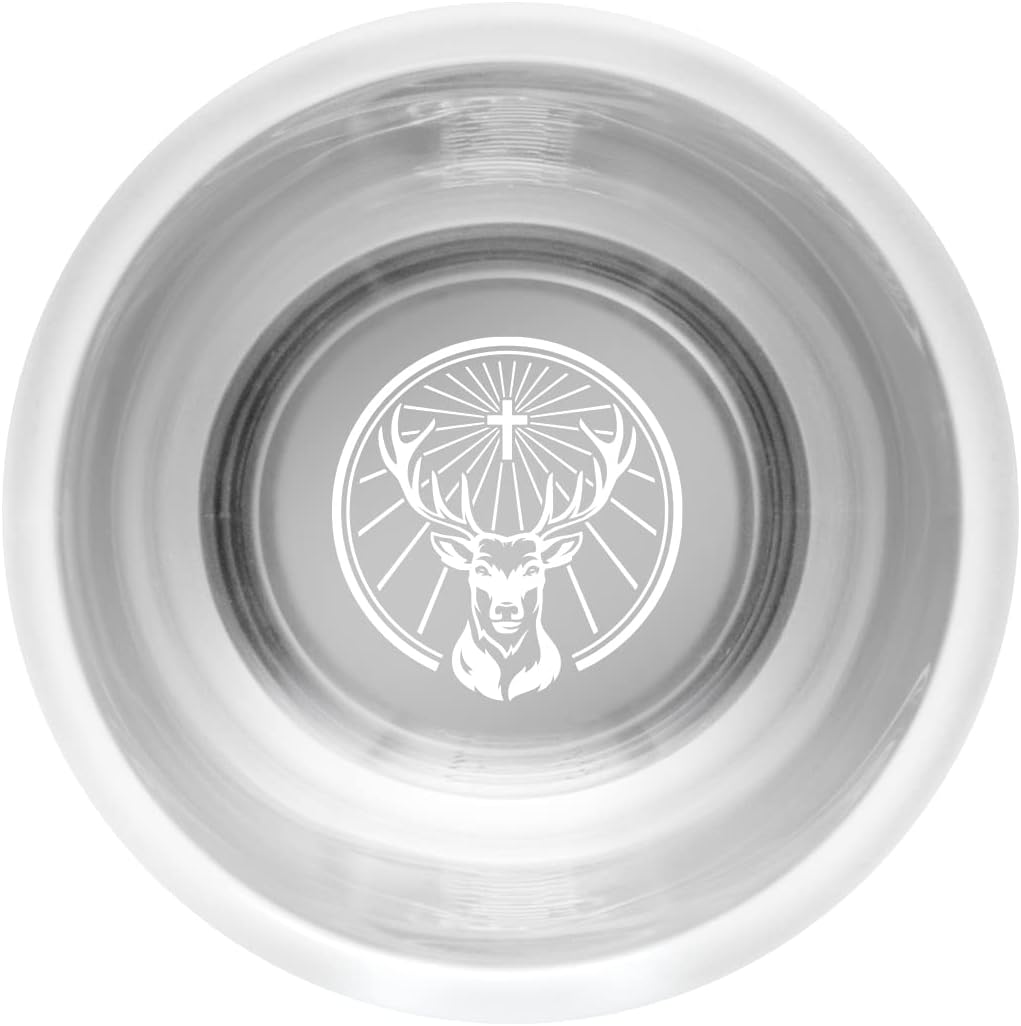 Jägermeister Milchglas Shotglas 2cl Set – 6er Pack stabile, spülmaschinenfeste Schnapsgläser für Jägermeister und Likör, perfekt geeicht, schwer und langlebig für professionelle Bar und Party