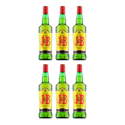 Justerini & Brooks J&B Rare Blended Scotch Whisky 0,7l 40% Vol. 6er Alkohol Set – Blended Scotch Whisky Set – 3x 0,7l Speyside Whisky – Mild & Aromatisch – Farblich Veredelter Schottischer Whisky - Alcohol