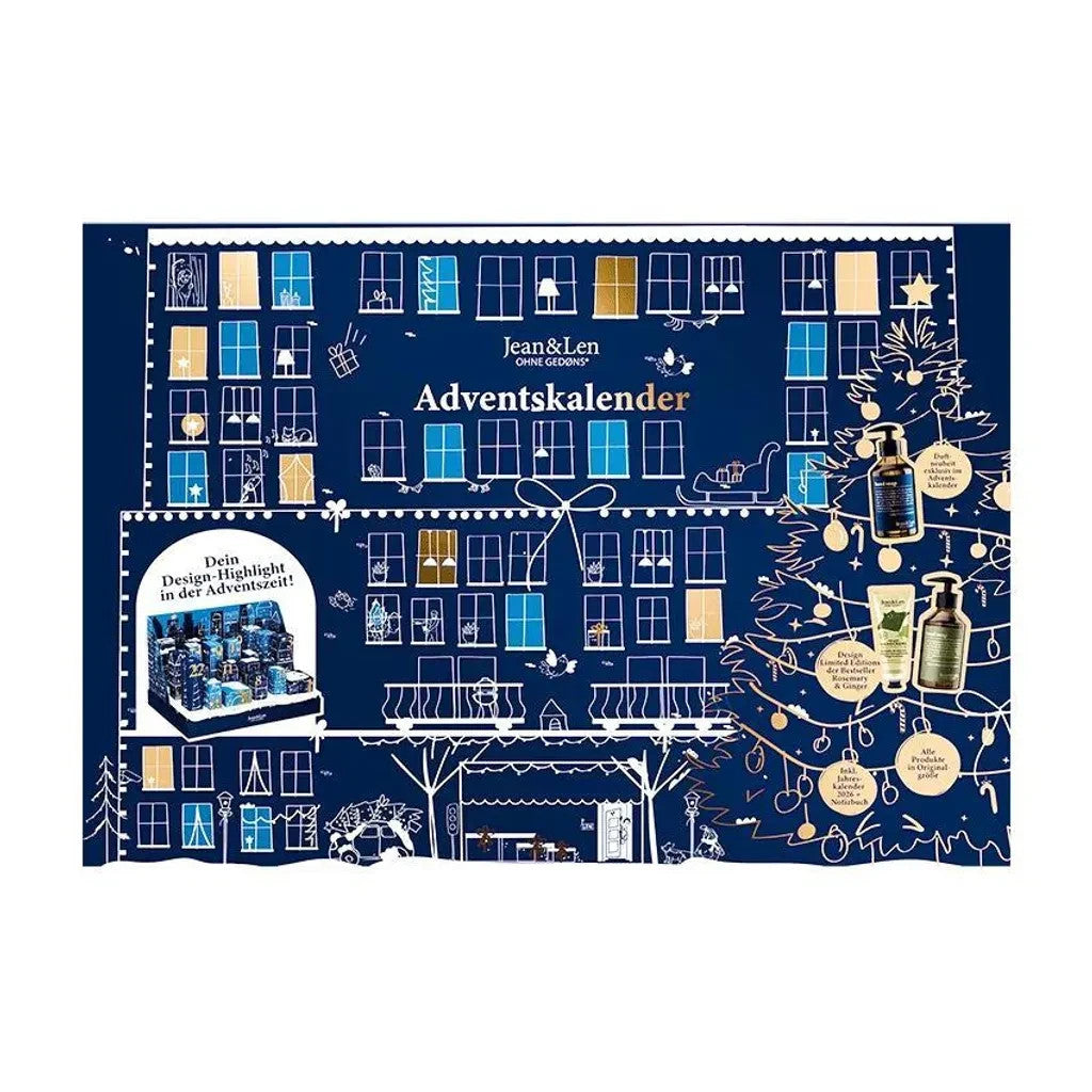Jean&Len Adventskalender 2025 exklusiven Limited Editions, Gesichtspflege, Haarpflege, Körperpflege für Damen und Herren Advent Kalender ( Wert 250€ )