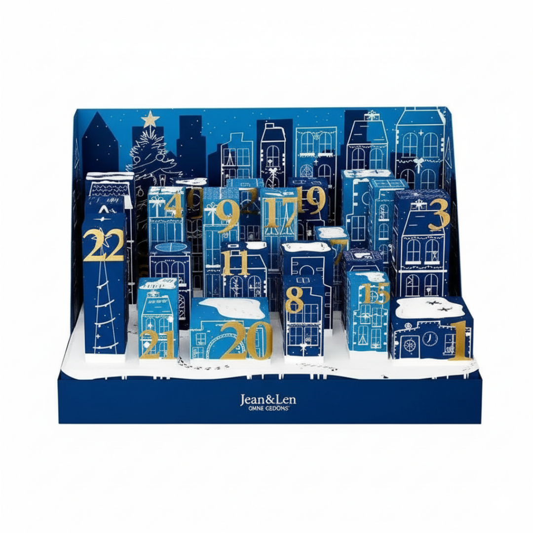 Jean&Len Adventskalender 2025 exklusiven Limited Editions, Gesichtspflege, Haarpflege, Körperpflege für Damen und Herren Advent Kalender ( Wert 250€ )