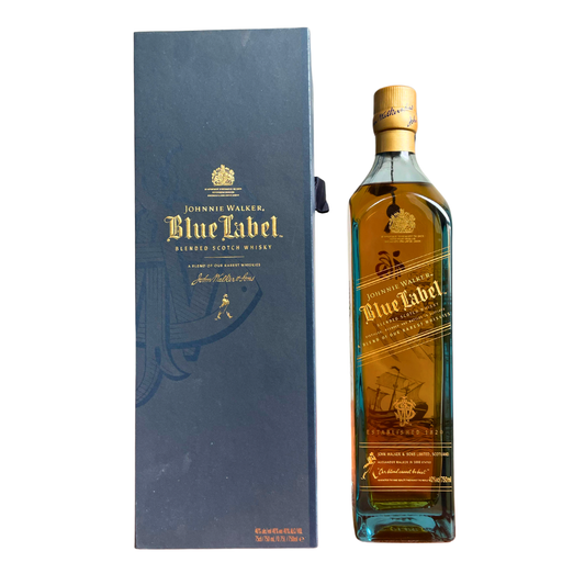 Johnnie Walker Blue Label Scotch Whiskey Geschenkbox 0,75L - 40% Vol Whisky - China Fuzhou Limited Edition - Sammlerstück aus China - Blended Whiskey