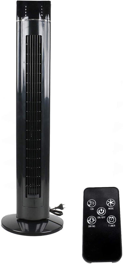 Commodoor TVE20 Turmventilator Säulenventilator Standlüfter mit Fernbedienung leise stromsparend 107 cm hoher Raumlüfter Oscillation Schlafzimmer Ventilator Kinderzimmer Büro Lüfter