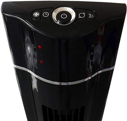 Commodoor TVE20 Turmventilator Säulenventilator Standlüfter mit Fernbedienung leise stromsparend 107 cm hoher Raumlüfter Oscillation Schlafzimmer Ventilator Kinderzimmer Büro Lüfter