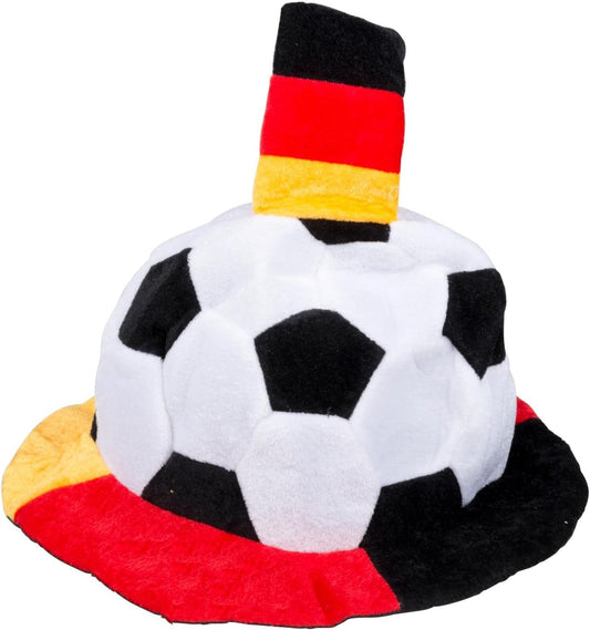 JUNG Fussballmütze mit Flagge Deutschland Fußball EM 2024, Schwarz-Rot-Gold Fanmütze, Verstellbare Kappe für Damen und Herren, Fußball Fanartikel für Europameisterschaft 2024, Deutschland Mütze