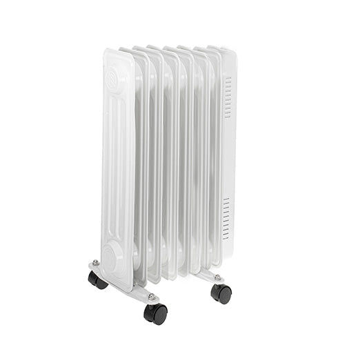 JUNG Adler AD7818 2500W Ölradiator – Leistungsstarker Elektroheizer mit 13 Heizrippen, stufenlos regelbarem Thermostat, 3 Heizstufen, Überhitzungsschutz, mobiler Heizkörper mit effizientem Wärmespeicher