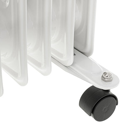 JUNG Adler AD7817 2500W Ölradiator – Hochleistungs-Heizkörper mit 11 Rippen, stufenloser Temperaturregelung, 3 Heizstufen, Überhitzungsschutz, mobiler Elektroheizer mit modernem Design für große Räume