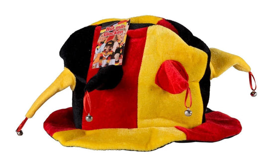 JUNG Deutschland Fan Filzhut mit Glocke Schwarz Rot Gold EM 2024 Filzhut Fußball Fanartikel Damen Herren Fan Hut Klanghut Fanpaket Fanbekleidung Hut mit Deutschlandfarben Trötenhut Stadionhut