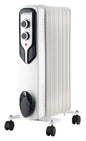 JUNG Geko G80551 Ölradiator 2000W – Mobiler Heizkörper für Räume bis 30m², energiesparend, 7 Heizlamellen, 3 Heizstufen, stufenloser Thermostat, Überhitzungsschutz und integrierte 24-Stunden-Timer-Funktion