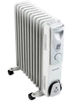 JUNG RAVANSON Ölradiator 2000W Elektroheizung | Mobiler Elektrischer Heizkörper mit Thermostat & LED Display | Energiesparender Ölheizkörper mit 9 Rippen für Räume bis 35m² Innenbereich