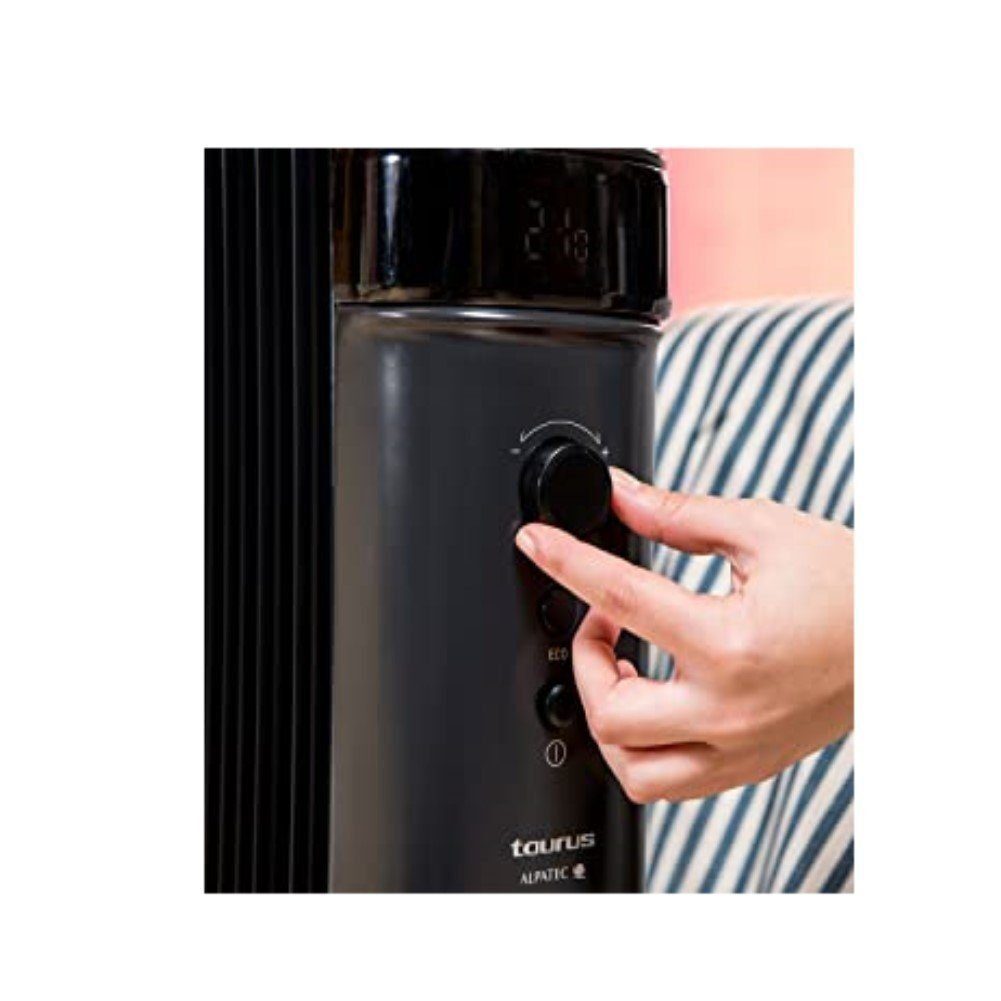 JUNG Ölradiator TAURUS AG15, 1500W Heizleistung, 7 Heizlamellen, mobile Elektroheizung mit 3 Heizstufen, Thermostat, Überhitzungsschutz, ideal für Räume bis 25m², energiesparend, geräuschlos