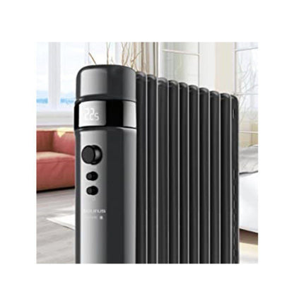 JUNG Ölradiator TAURUS AG15, 1500W Heizleistung, 7 Heizlamellen, mobile Elektroheizung mit 3 Heizstufen, Thermostat, Überhitzungsschutz, ideal für Räume bis 25m², energiesparend, geräuschlos