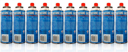 Kinzo K0318 Unkrautbrenner 80 cm, Piezozündung, 1000°C, mit 10 Butangaskartuschen je 227g, Gasbrenner für Unkrautvernichtung, Grillanzünder und Shishakohleanzünder, ergonomischer Griff, regulierbare Flamme