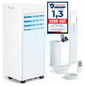 Commodoor AIR TV04 Mobile Klimaanlage, 9000 BTU, 2,6 KW, Energieklasse A, Fernbedienung, Entfeuchtungsfunktion, Abluftschlauch, 75m³ Kühlkapazität, mobile Klimaanlage mit Timer und 2 Jahren Garantie