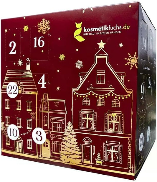 Kosmetikfuchs Adventskalender 2025 Frauen Beauty, Multibrand Edition - 24 Pflege Kosmetik Advent Kalender Mädchen, Weihnachtskalender Damen WERT 350€