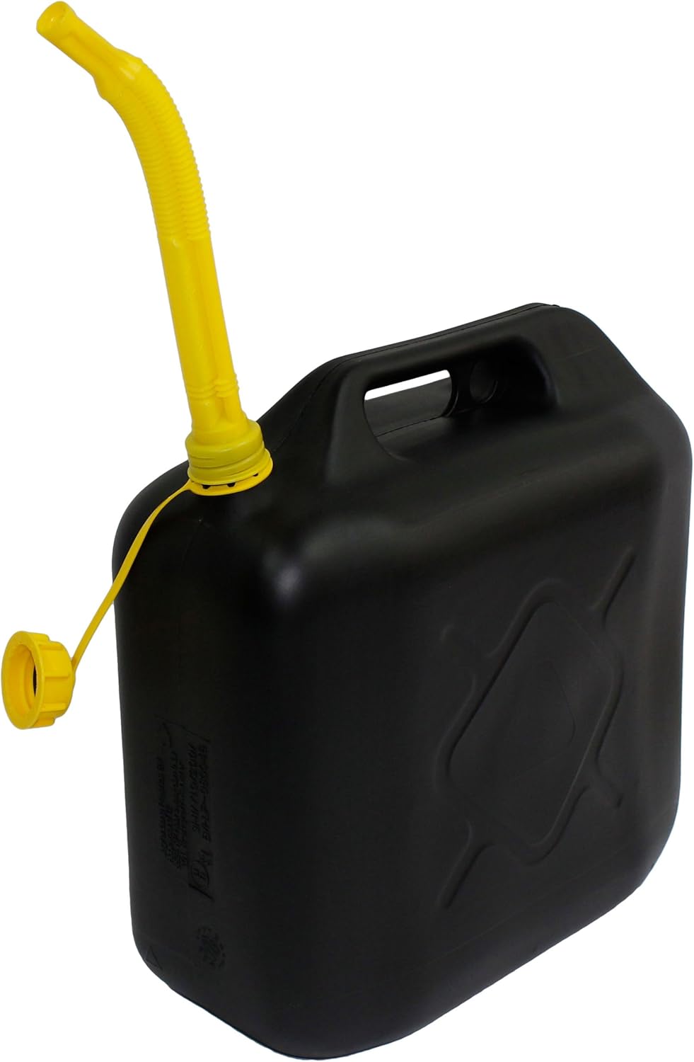 JUNG 3x 20L Benzinkanister Kraftstoffkanister Reservekanister Set Schwarz mit UN-Zulassung – Hochwertige, stapelbare HDPE-Kanister für sicheren Kraftstofftransport und Lagerung