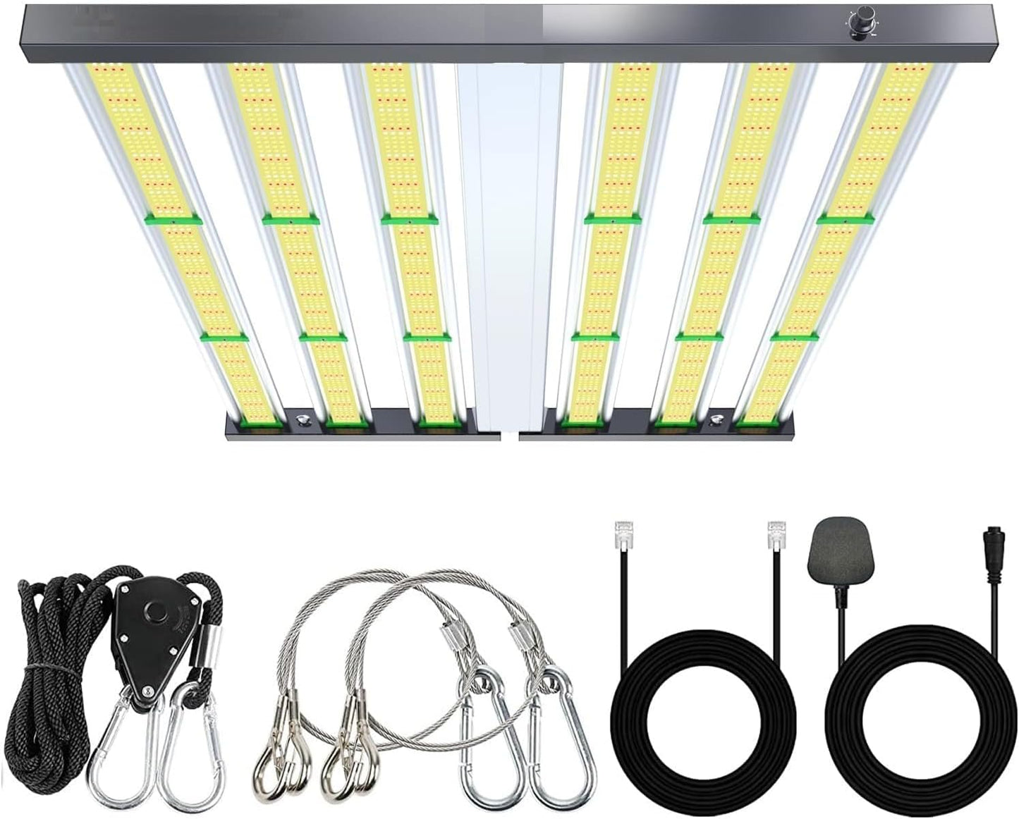 JUNG LED Wachstumslicht 360W Vollspektrum für Growbox, dimmbar, Samsung LEDs, ideal für Pflanzenzucht, Blüte, Keimung, Anzuchtlampe, energieeffizient, geräuschlos, für 60x60 cm Growzelt
