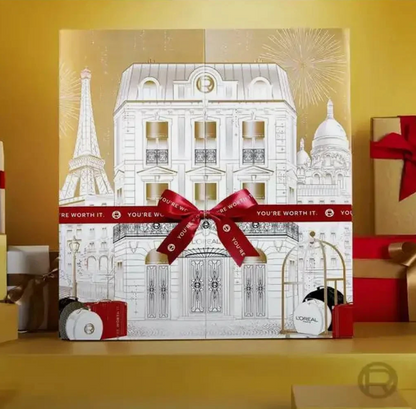L’Oréal Paris Make-up Adventskalender 2025, Gesichtspflege Haarpflege, Lippenstift, Maske, Eyeliner, für Frauen und Mädchen Kalender ( Wert 250€ )