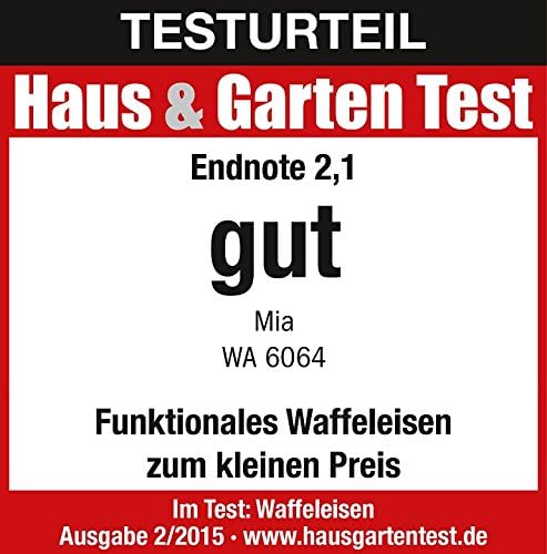 MIA ProKitchen Edelstahl Doppel Waffeleisen Herzwaffelautomat 1300W Antihaftbeschichtung Stufenlose Temperaturregelung Cool-Touch Doppelwaffelmaschine Herzchenwaffeln Waffelgerät Profi