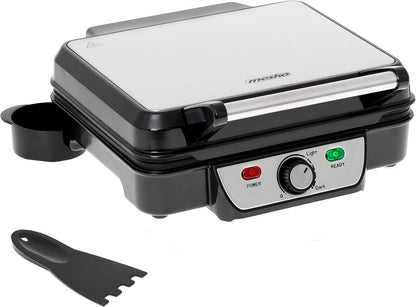 JUNG Mesko MS3050 Elektrischer Kontaktgrill 2500W Doppelplatte Antihaftbeschichtung Tischgrill Elektrogrill Temperaturregelung Cool-Touch-Griff Abnehmbare Tropfschale 1288cm² große Grillfläche