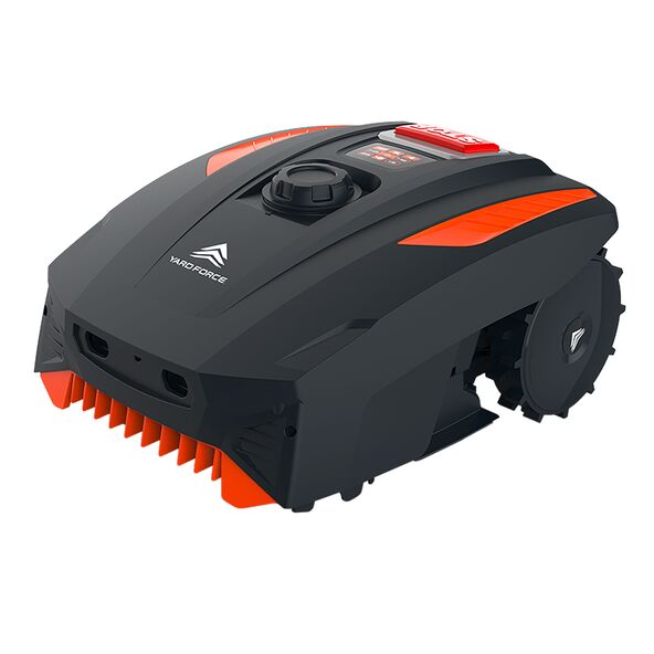 YARD FORCE Mähroboter MB 400 mit Mähgarage und App-Steuerung – Intelligenter Akku-Rasenroboter mit Sensorik, bürstenlosem Motor, für automatische, leise und präzise Rasenpflege bis 400 m²
