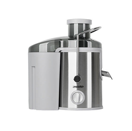 Jung Mesko MS4126G Slow Juicer 600W Entsafter Edelstahl Saftpresse leise Slow Entsafter 65mm Einfüllschacht spülmaschinenfest leistungsstark Obstpresse Gemüsepresse Anti-Tropf-System kompakte Bauweise