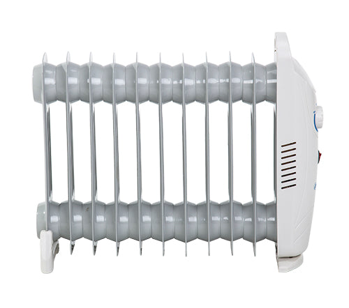 Jung Mesko MS7804 Tragbarer Ölradiator mit 7 Heizrippen und 800W Leistung, Elektrischer Kompaktheizkörper mit Thermostat, Energieeffizienter Raumheizer für Büro, Wohnzimmer, Gästezimmer