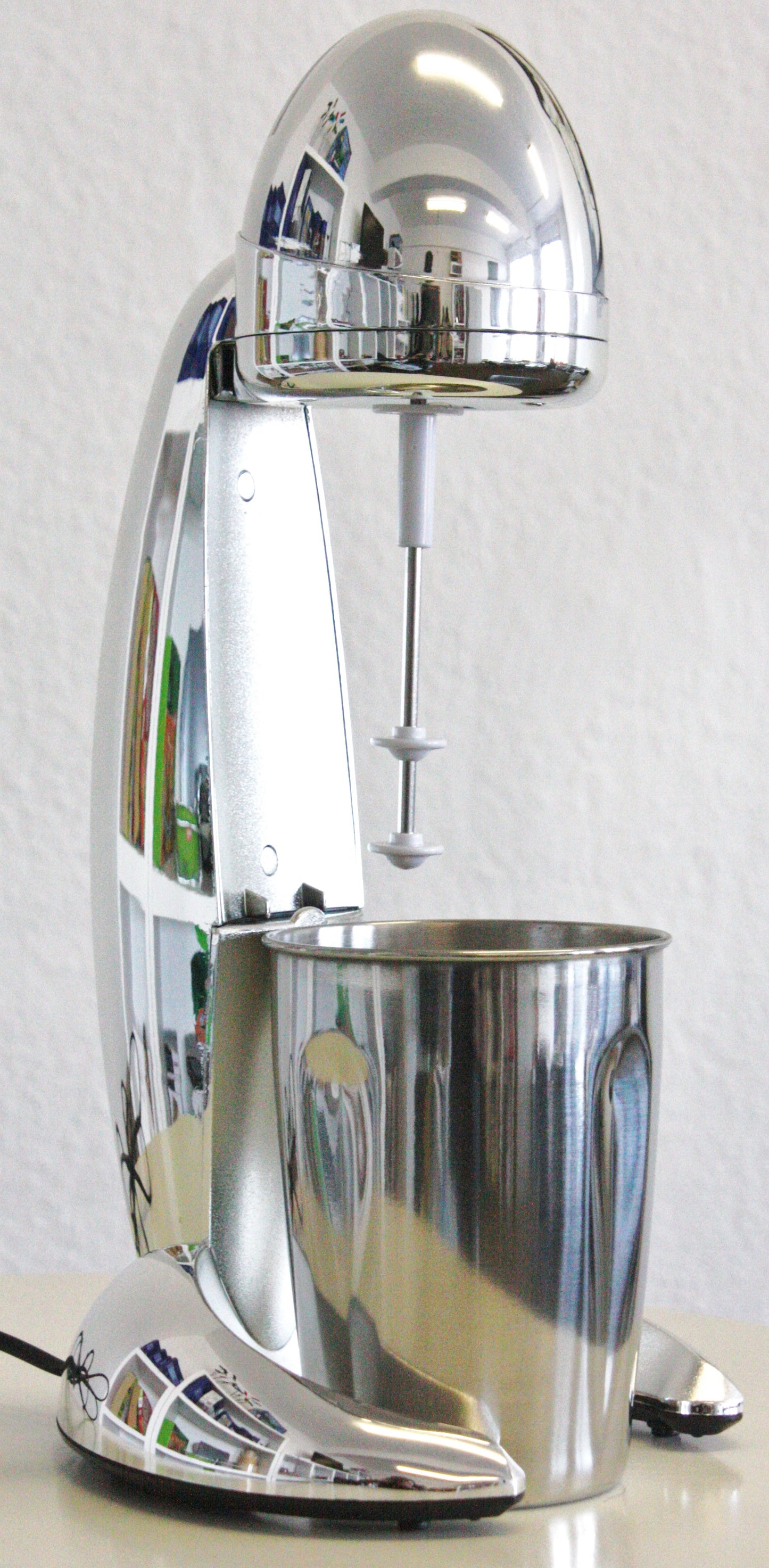 JUNG Milchshaker / Eiweißshaker mit Edelstahlbecher, 100W / 20000 U/Min
